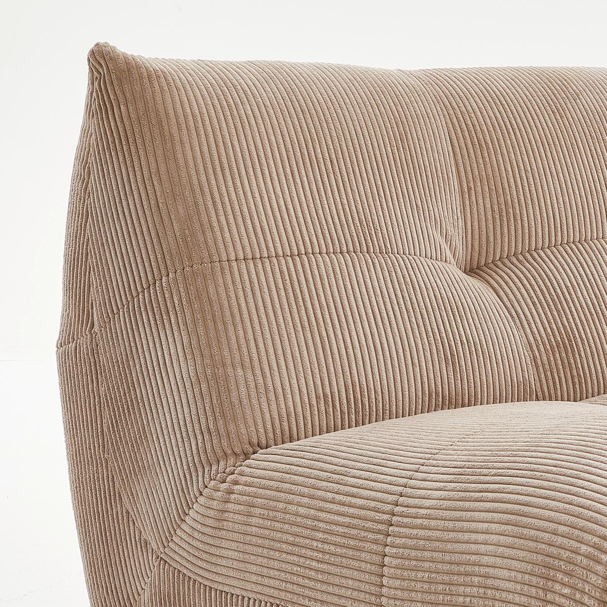 Modul Sofa Giselle Ottomane Taupe - Taupe, Trend, Textil (105/80/185cm) - Livetastic