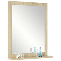 Oglindă de baie SANTINO II - culoare lemn stejar, Modern, material pe bază de lemn (59/73/14cm) - Mömax