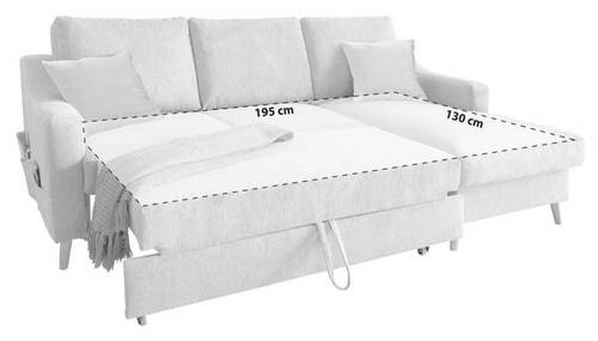 Wohnlandschaft Valentina Dunkelrosa Mikrofaser - Dunkelrosa/Naturfarben, Design, Holz/Textil (228/150cm) - MID.YOU