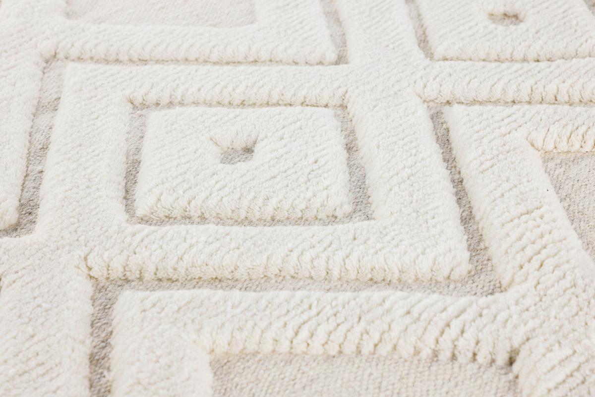 FLACHWEBETEPPICH DAHLIA - Weiß, LIFESTYLE, Textil (160/230cm) - P & B