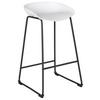 Barhocker in Schwarz/Weiss - Weiss/Schwarz, Modern, Kunststoff/Metall (43/84/54cm) - Mömax
