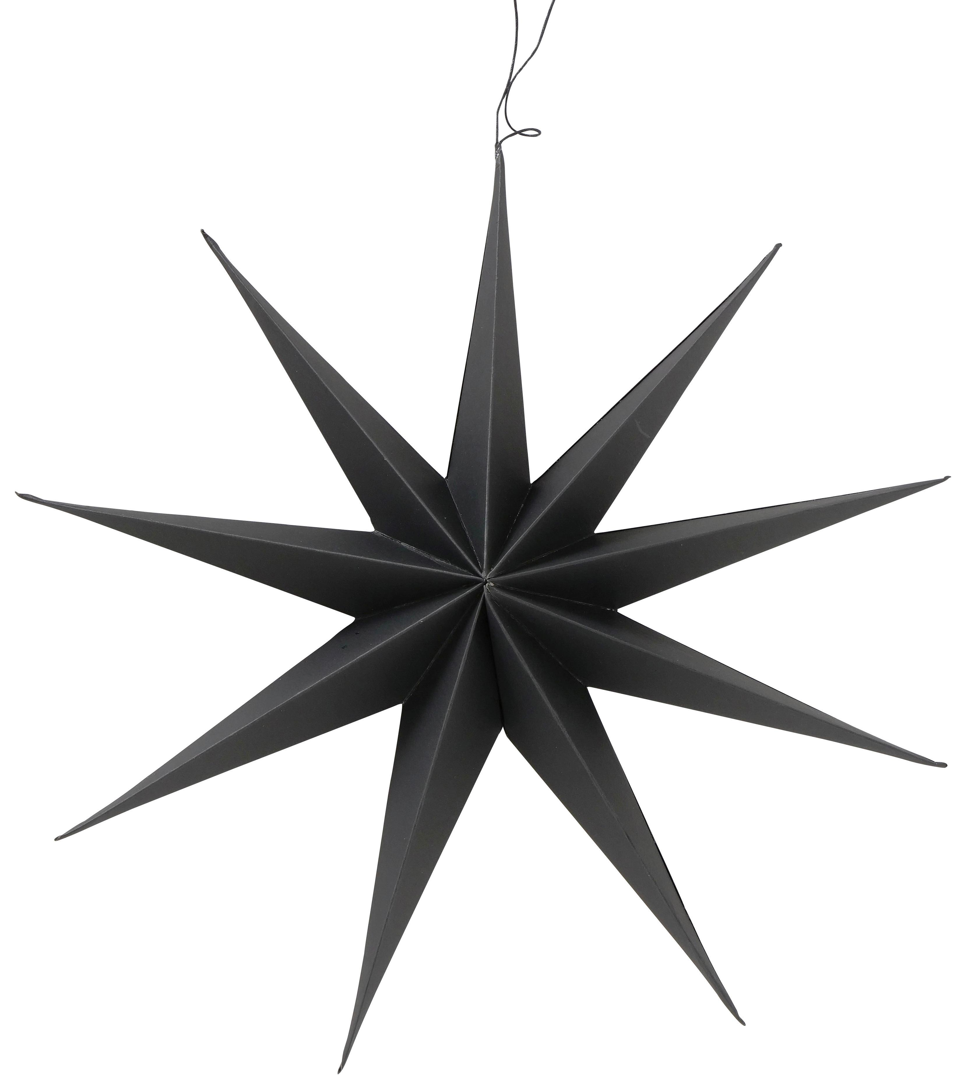 Decorațiune de agățat Kassia - negru, Modern, hârtie (40/9cm) - Modern Living