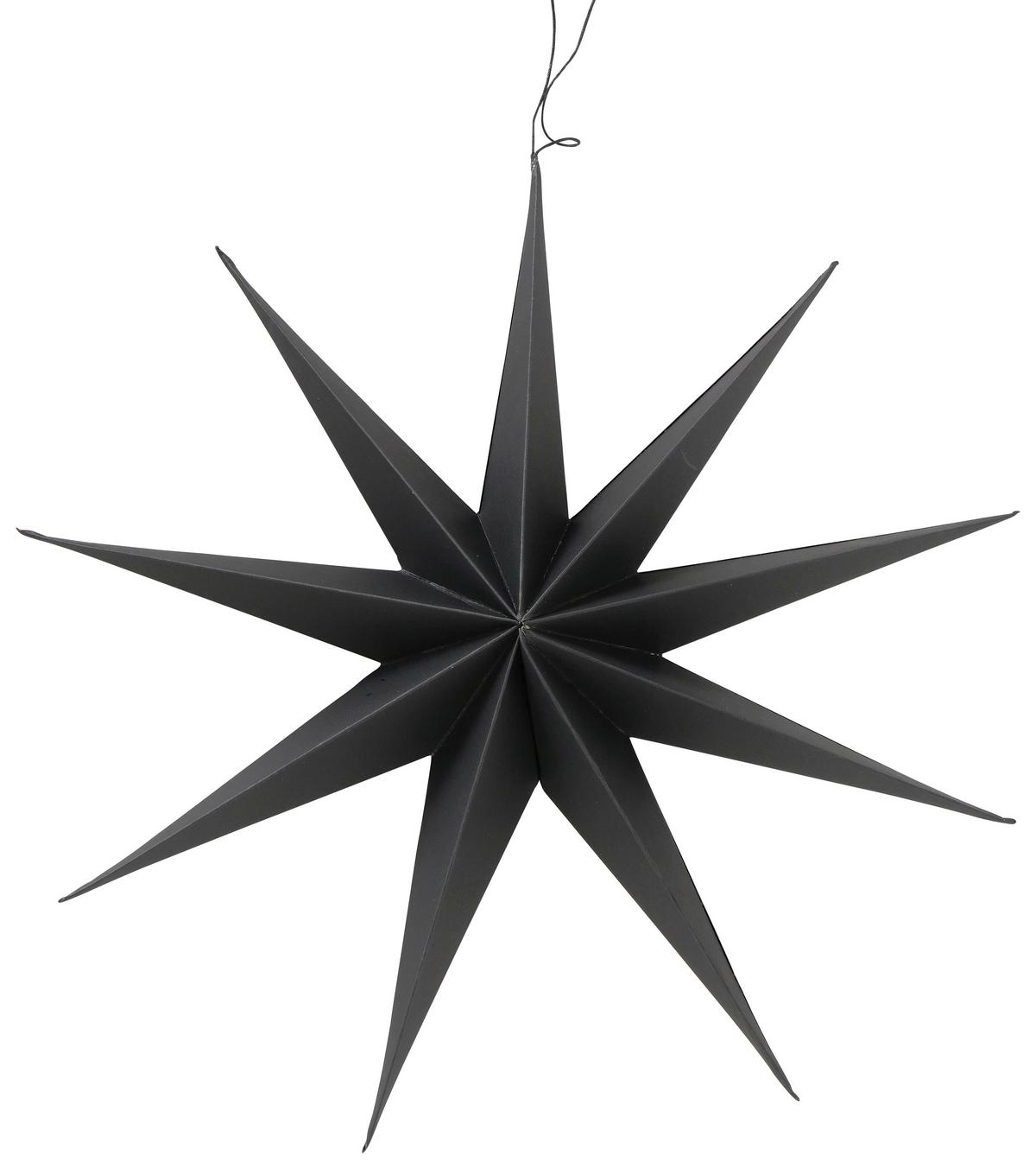 Decorațiune de agățat Kassia - negru, Modern, hârtie (40/9cm) - Modern Living