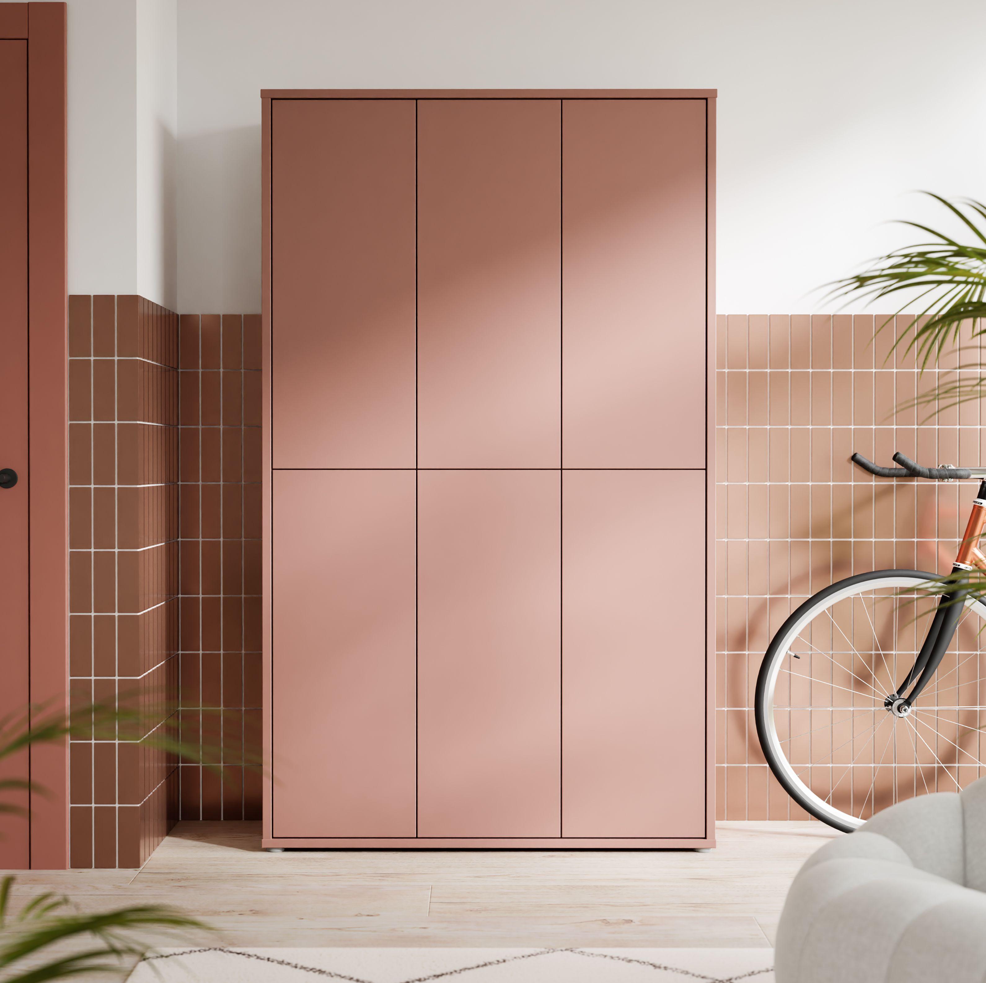 Ormar Za Cipele Alice - boje škriljevca/terakota, Moderno, drvni materijal (109,2/191,9/34,9cm) - Modern Living
