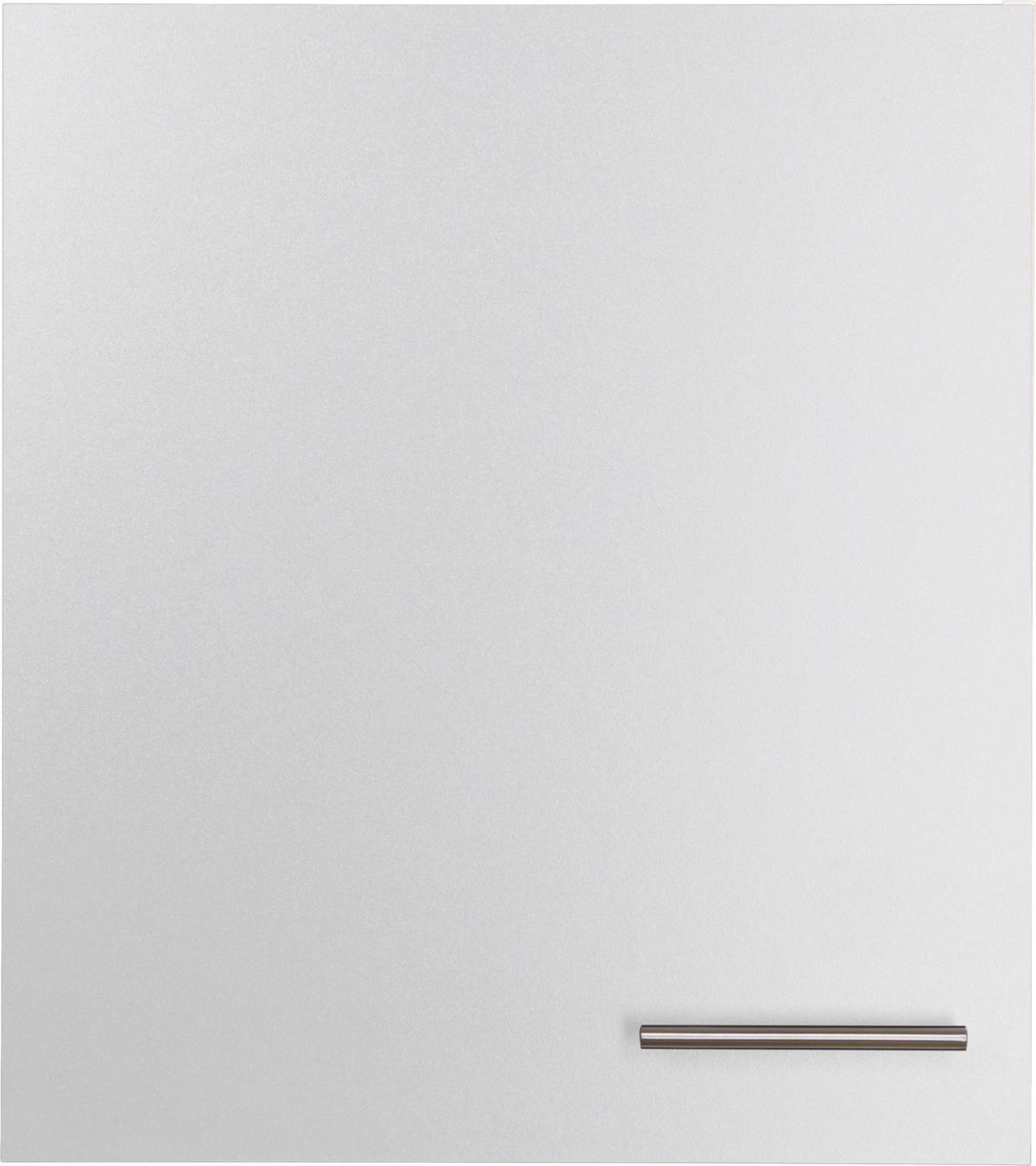 Kuhinjska Zgornja Omarica Merle, Barva Hrasta, Bela - srebrne barve/barve hrasta, Basics, kovina/leseni material (50/56,1/34,6cm) - Respekta