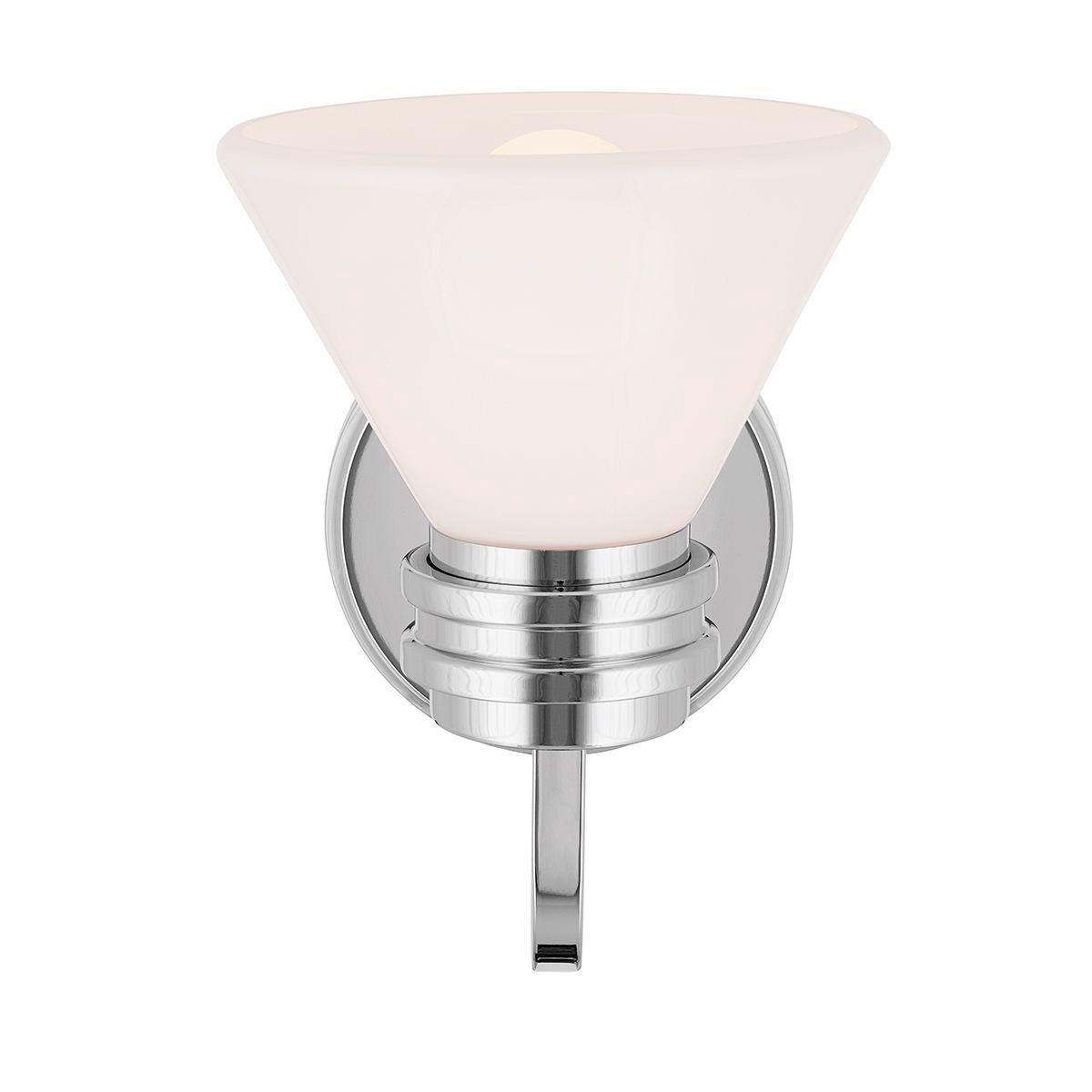 Fürdőszobai Falilámpa Kl-Farum1-Ch - fehér, Konventionell, üveg/fém (2,40/1,78/2,15cm) - Elstead Lighting
