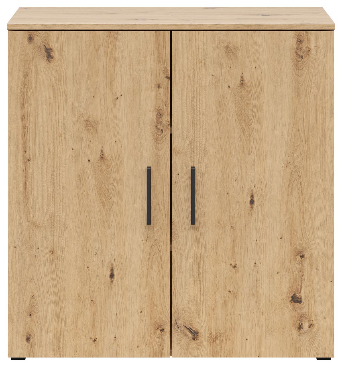 Komoda Multistauraum - črna/bela, Moderno, umetna masa/leseni material (80/83/40cm) - Premium Living