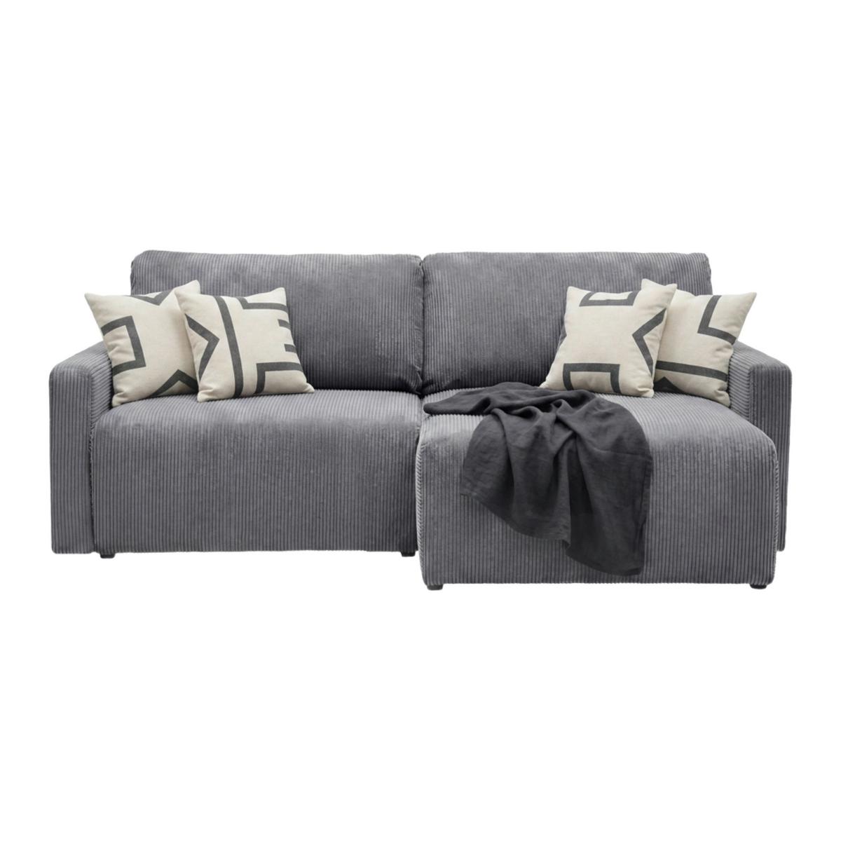 Ecksofa Dave  -Top- -Based- - Dunkelgrau, Modern, Textil (227/146cm) - Based