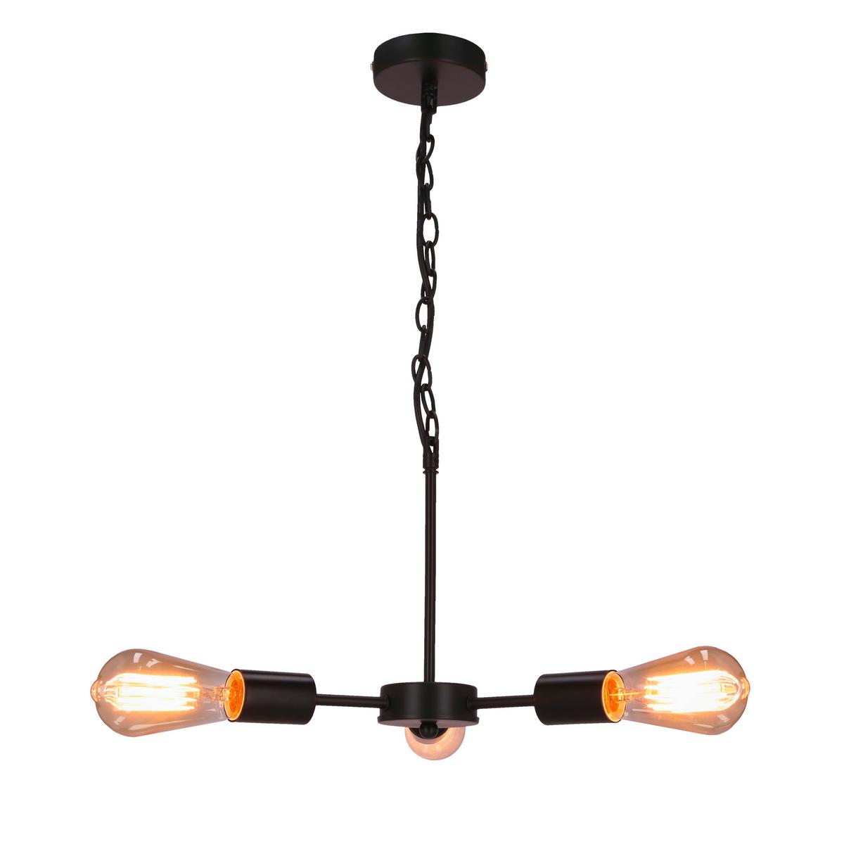 Svjetiljka Viseća 33-09371 Sparta - crna, Design, metal (36/36/105cm)