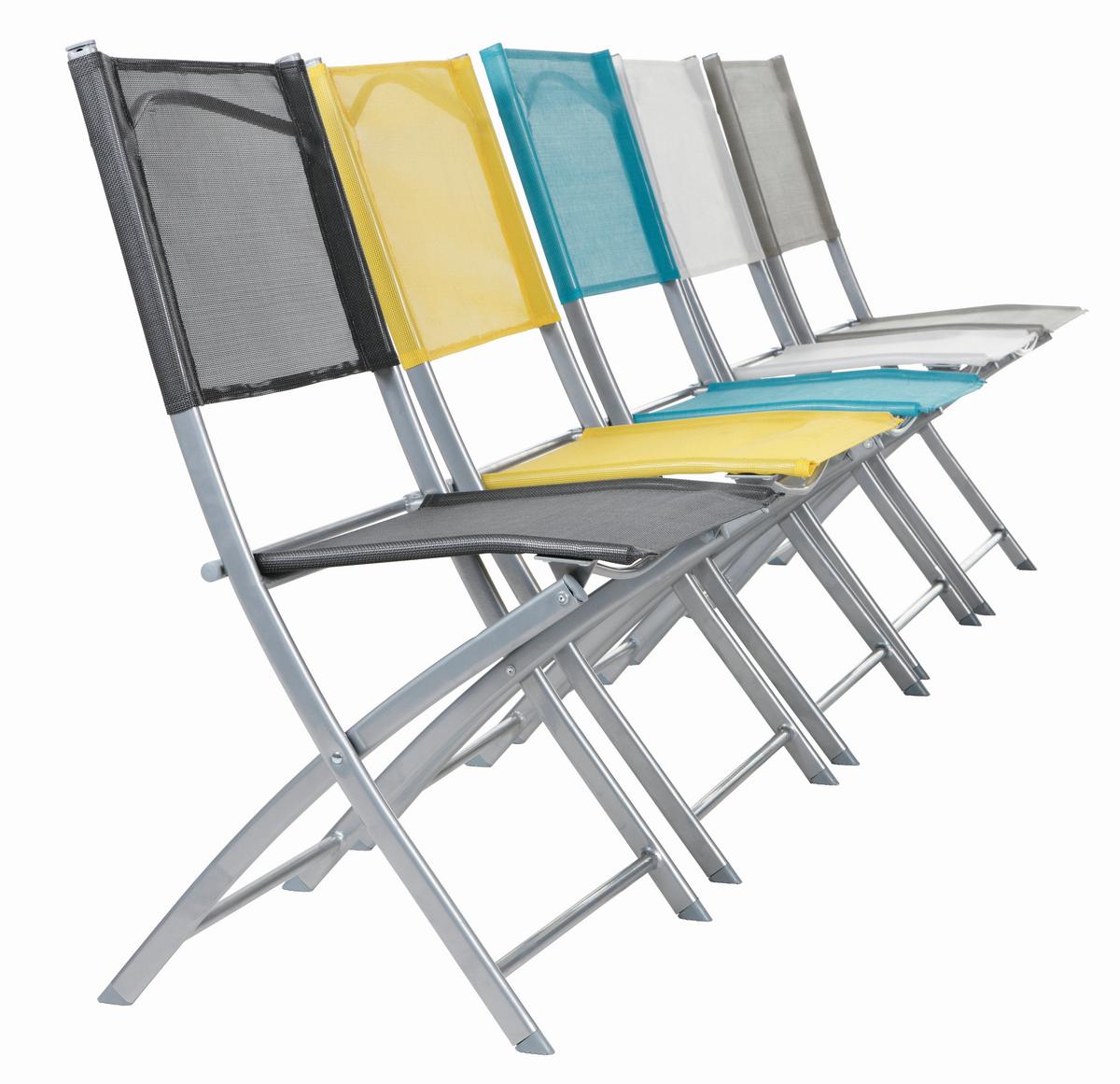 Gartenstuhl Rüdiger Grau aus Stahl - Anthrazit/Hellgrau, Kunststoff/Textil (45/83/50cm) - Mömax