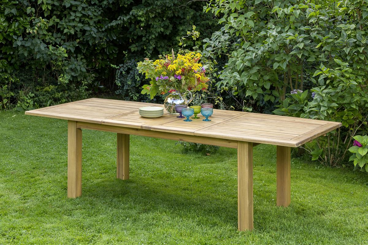 Vrtna Miza Paraiba, 260x75x100cm, Masivno - barve akacije, Romantika, les (180-260/100/75cm) - Gardenson