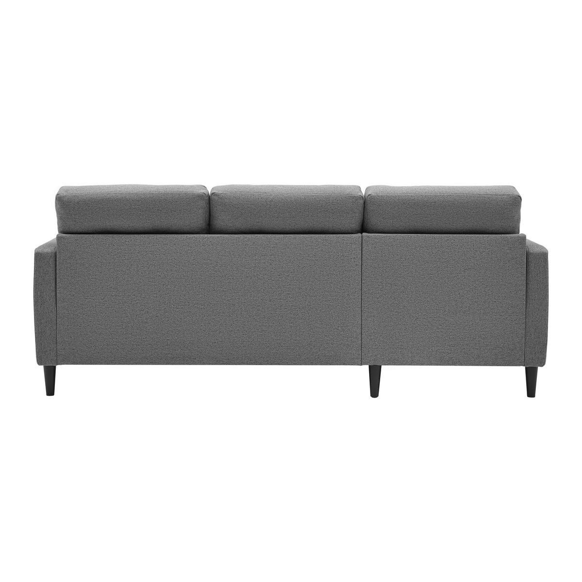 Wohnlandschaft Bergen Grau - Hellgrau/Schwarz, MODERN, Holz/Holzwerkstoff (192/82/138cm) - Based