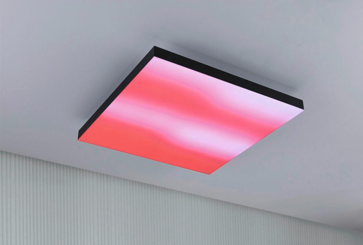 LED-Paneel Velora Rainbow in Schwarz max. 19 Watt - Schwarz, Basics, Metall (45/45/6,4cm) - Paulmann