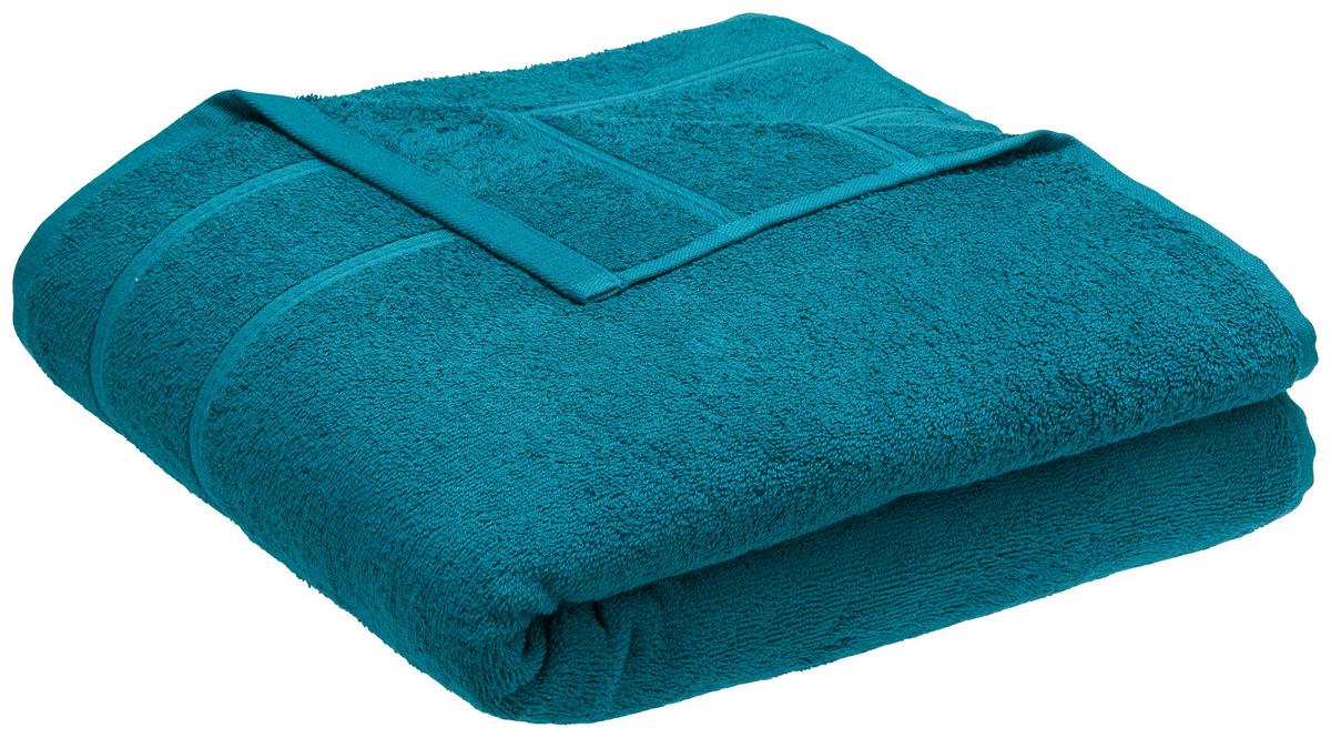 Duschtuch Melanie in Petrol ca. 70x140cm - Petrol, Textil (70/140cm) - Modern Living