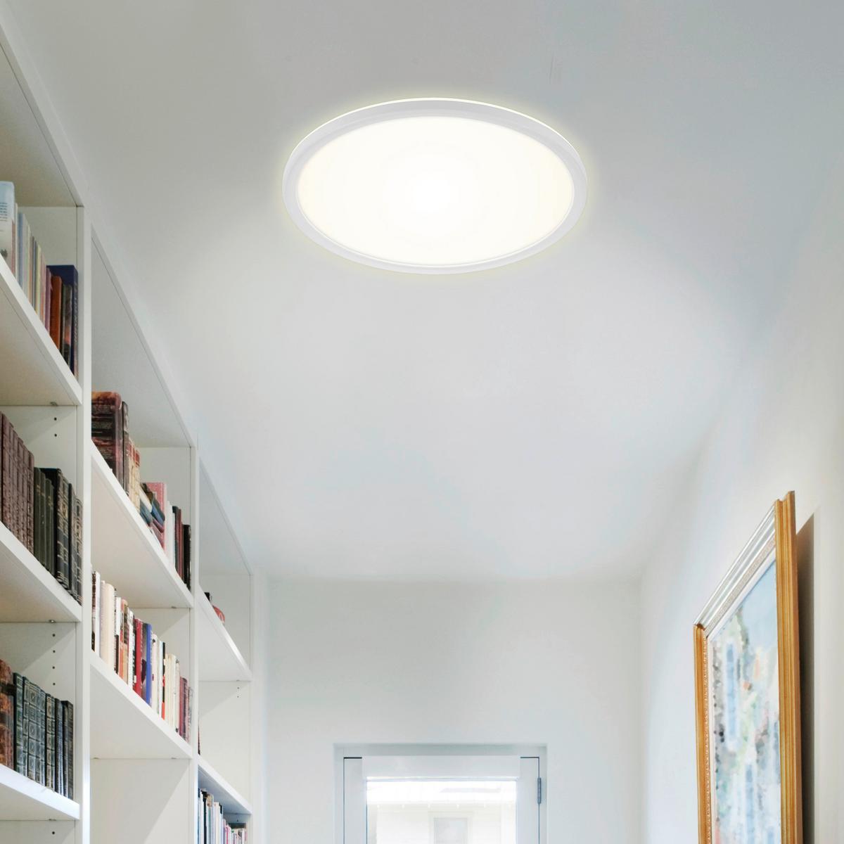 PANEL LED 7079-016 SLIM - biały, Basics, tworzywo sztuczne (29,3/2,8cm)