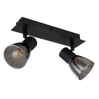 Reflektor Claude - črna, Design, kovina/steklo (25/7/15,5cm) - Globo