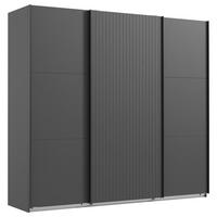 Ormar S Kliznim Vratima Andorra - boje grafita/crna, Moderno, drvni materijal/metal (300/216/65cm) - Modern Living