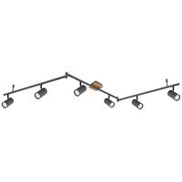 Reflektor Robby - barve grafita/naravne barve, Design, kovina (180/10/18,5cm) - Globo