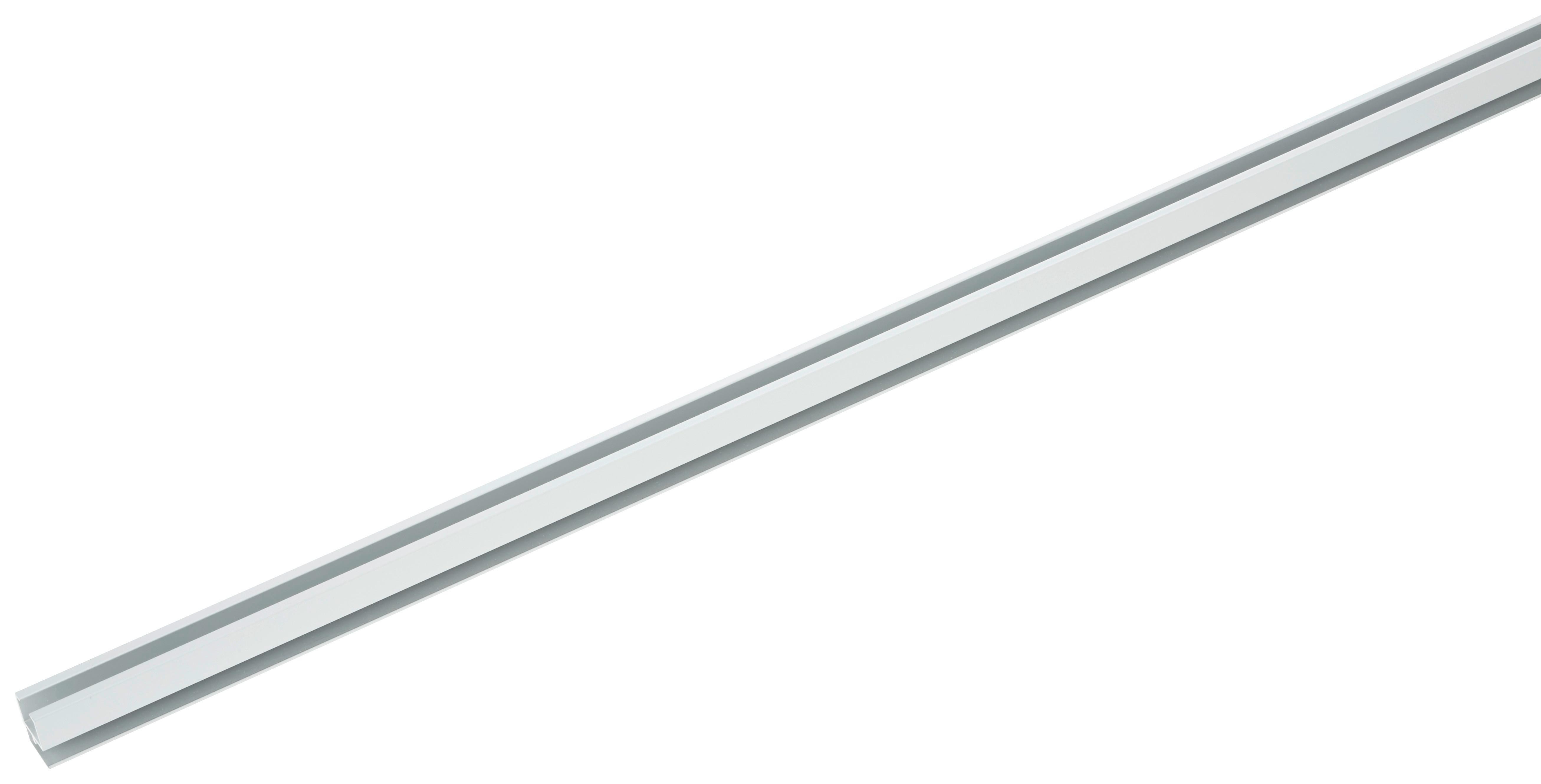 Vorhangschiene Style aus Aluminium ca. 160cm - Alufarben, Metall (160cm) - Premium Living