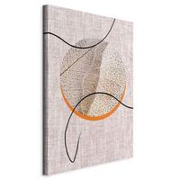 Slika Na Platnu Moonlight Sonata - barve kapučina/oranžna, Basics, tekstil/leseni material (40/60/1.2cm) - artgeist