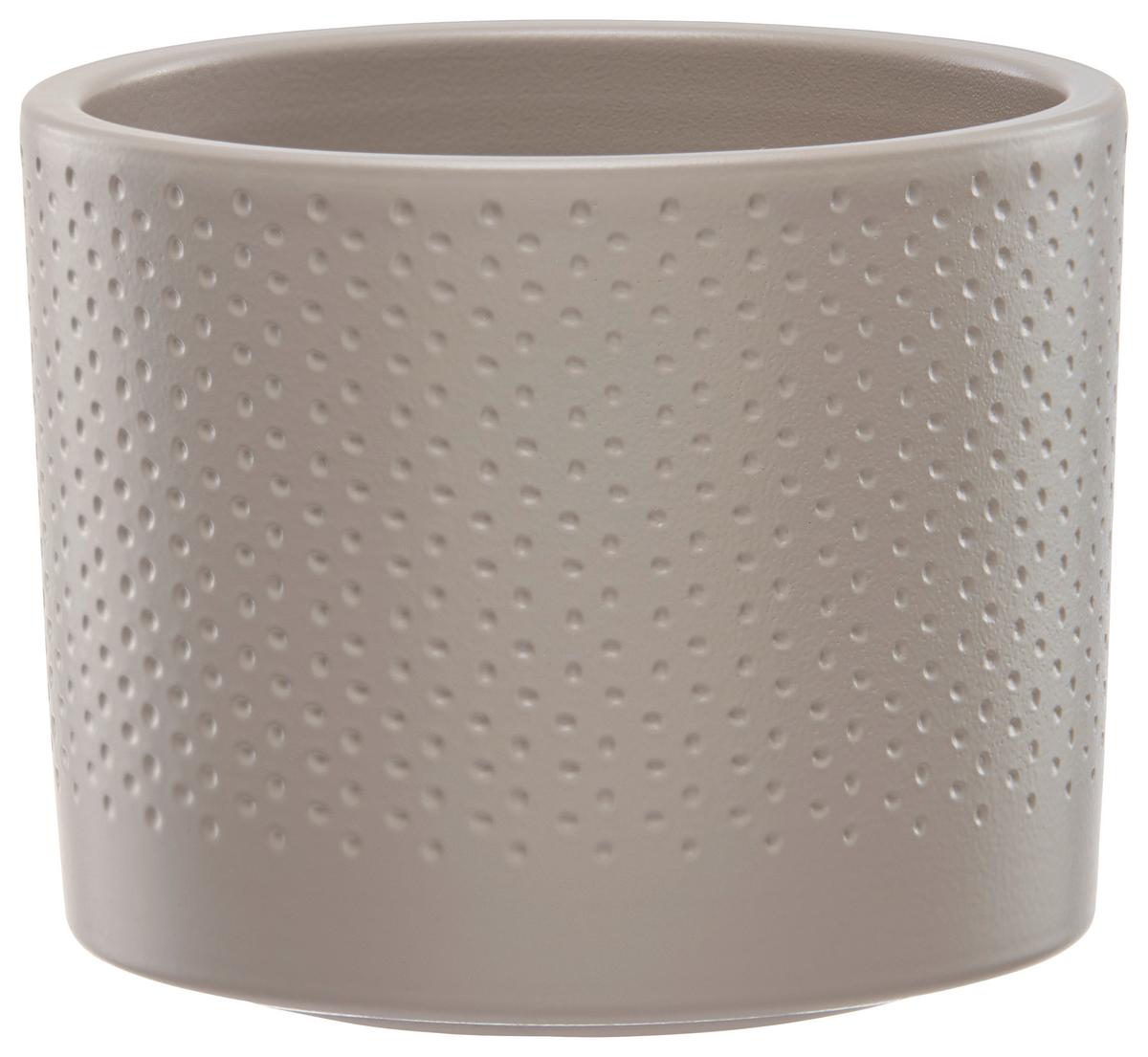 Pflanzentopf Era In Diversen Farben - temno siva/zelena, Basics, keramika (12,5/10cm)