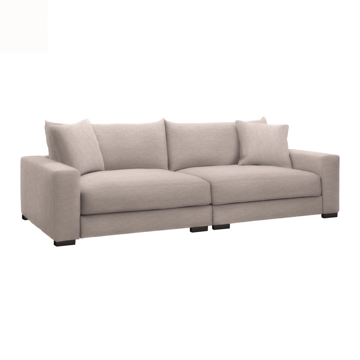 Megasofa Pedro Rosa - Rosa, MODERN, Holz/Holzwerkstoff (261/83/124cm) - Mömax