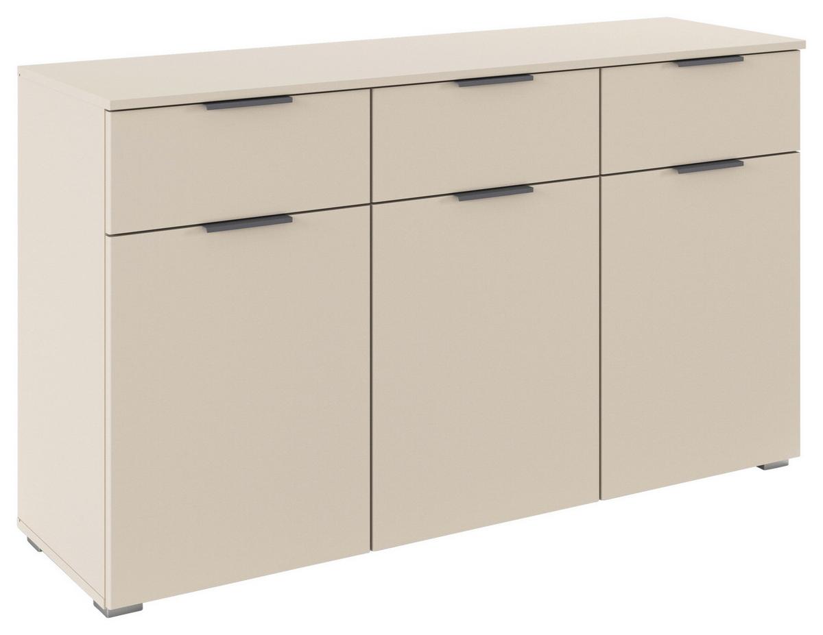 Komoda Alabama - boje šampanjca/boje aluminija, Moderno, drvni materijal (140/81/42cm) - Modern Living