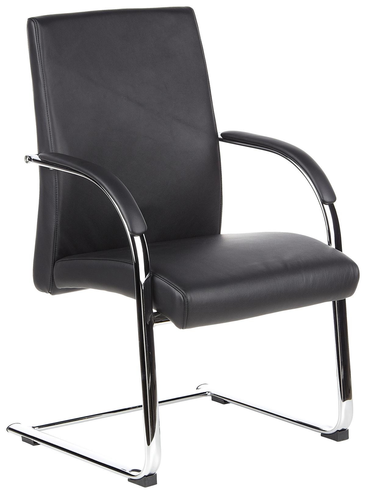 Konferenčni Stol Barolo V, Črna - črna, Moderno, kovina/tekstil (60/101/49cm) - MID.YOU