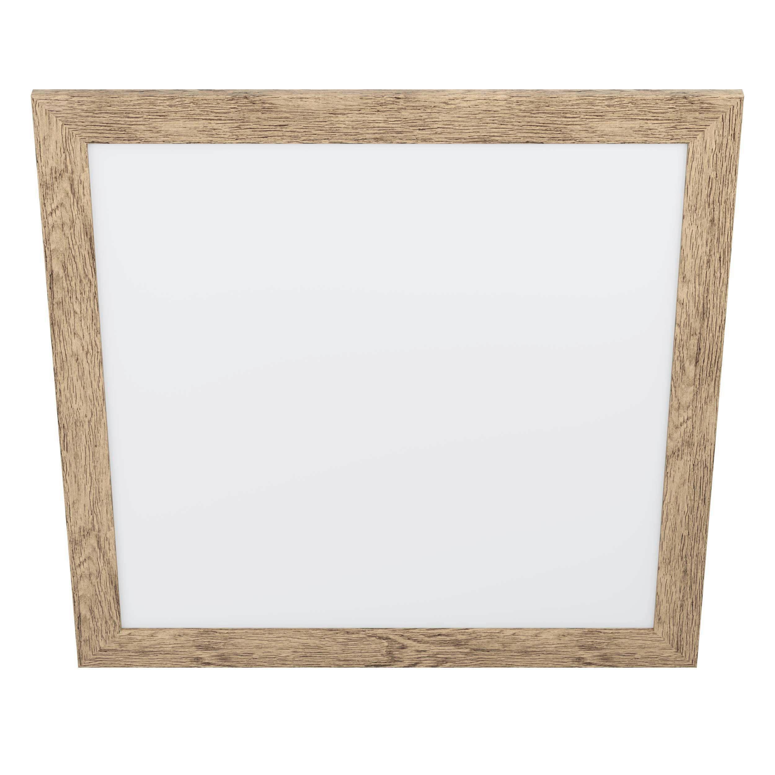 Led-paneel 99436* Piglionasso - Hellbraun/Weiss, Natur, Holz/Kunststoff (64,5/64,5/5,5cm) - Eglo