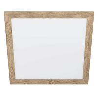Led-paneel 99436* Piglionasso - Hellbraun/Weiss, Natur, Holz/Kunststoff (64,5/64,5/5,5cm) - Eglo