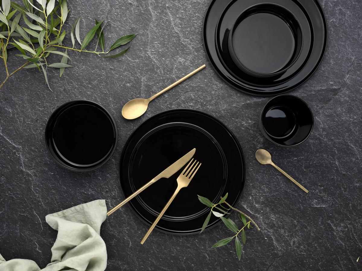 Kombinirani Servis Futuro Black, 8-Delni - črna, Trend, keramika - Creatable