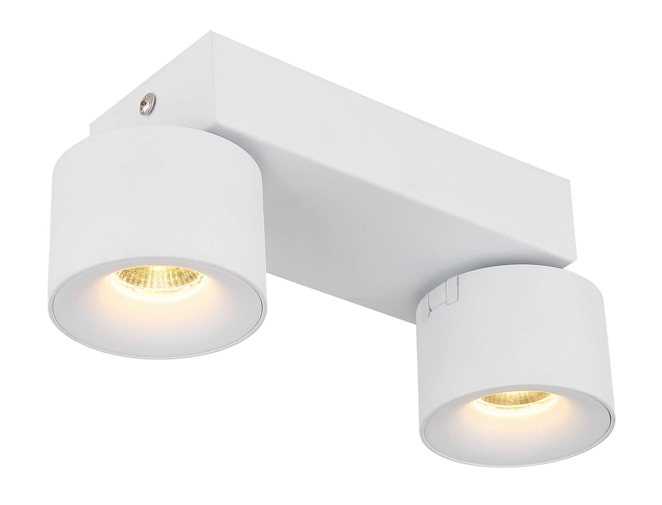 LED-STRAHLER 56961-2W RAE - blanc/transparent, Basics, métal/matière synthétique (20.5/7.2/12cm) - Globo