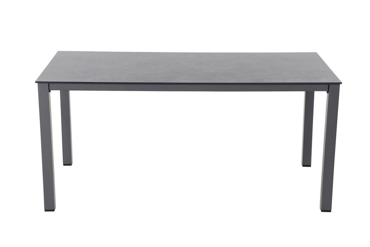 GARTENTISCH K95704 - Anthrazit, KONVENTIONELL, Holzwerkstoff/Kunststoff (160/90/72cm) - Siena Garden