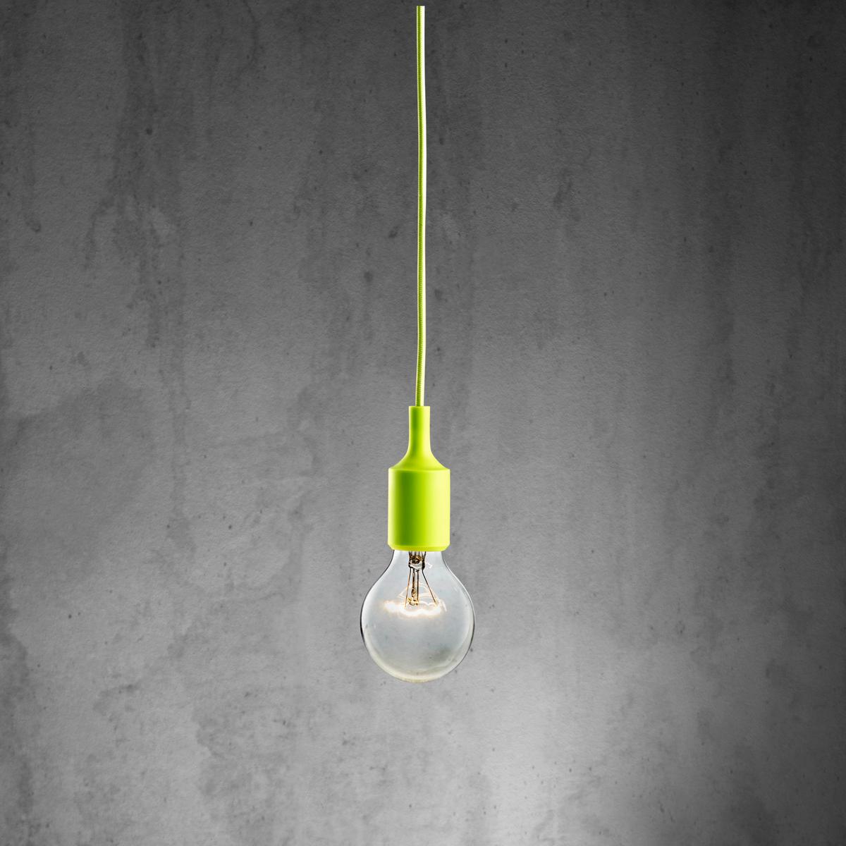 LAMPA WISZĄCA ABBY - zielony, Modern, tworzywo sztuczne (9/92cm) - Bessagi Home