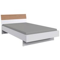 ŁÓŻKO RUEGEN - biały/dąb artisan, Design, materiał drewnopochodny (120/200cm) - Boxxx
