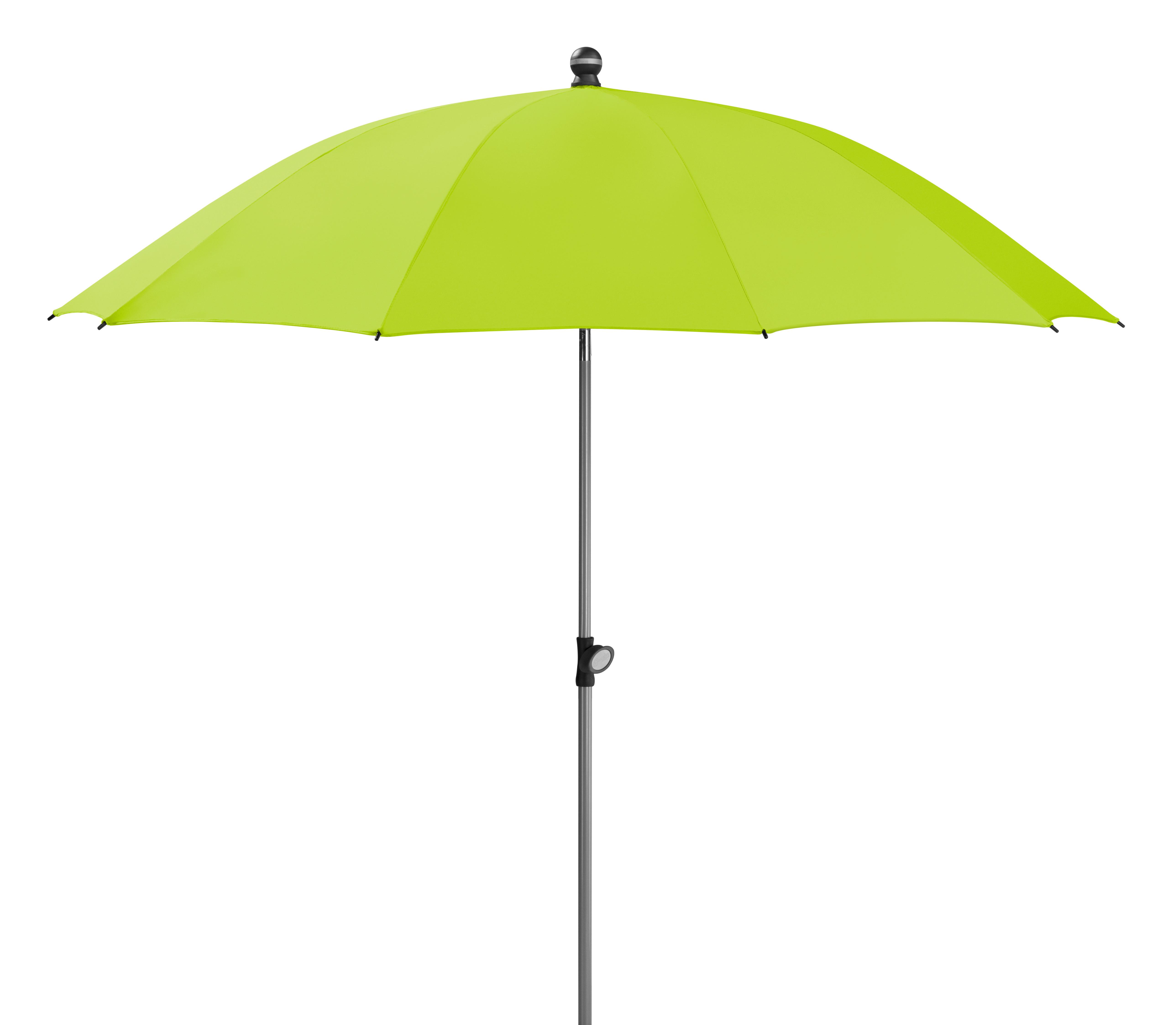 Sonnenschirm Locarno ca. 220x 231x220 cm Apfelgrün - Silberfarben/Hellgrün, Basics, Textil/Metall (220/231/220cm) - Schneider