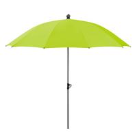 Sonnenschirm Locarno ca. 220x 231x220 cm Apfelgrün - Silberfarben/Hellgrün, Basics, Textil/Metall (220/231/220cm) - Schneider