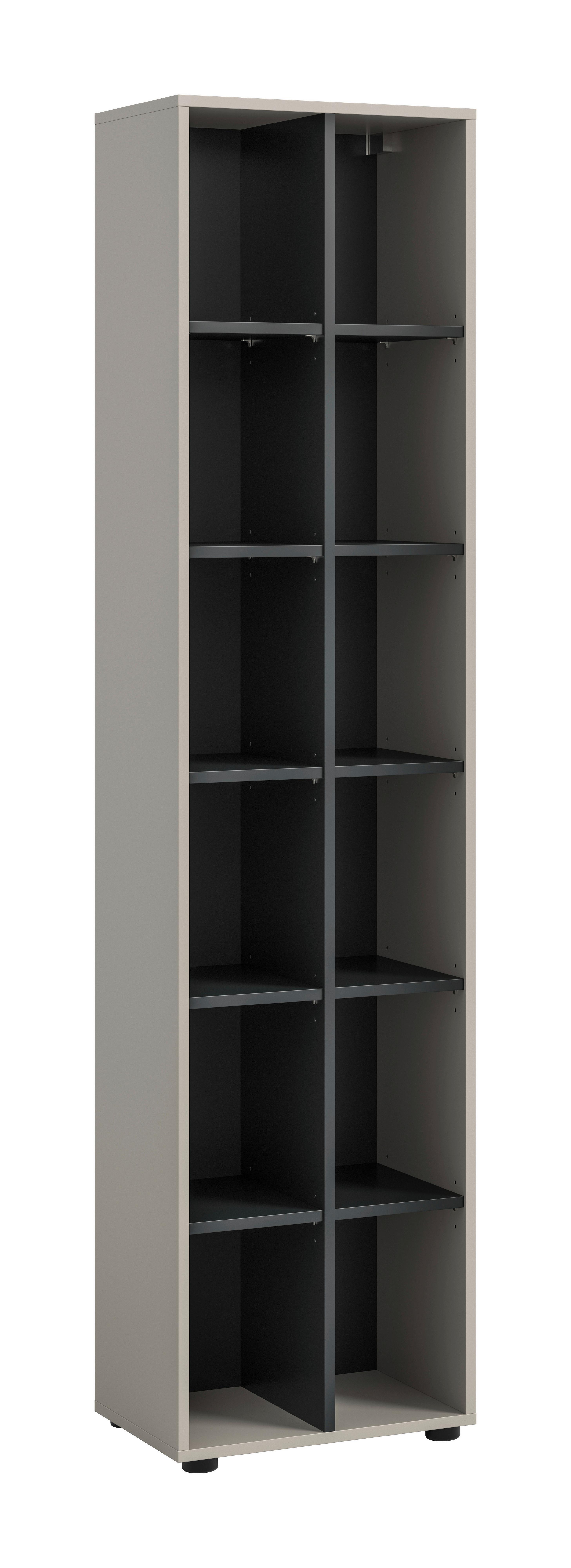Polc Noida - kasmírszínű, Design, faalapú anyag (45/192/35cm) - Livetastic