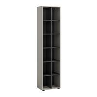 Regal Noida Kaschmir - Kaschmir/Schwarz, Design, Holzwerkstoff/Kunststoff (45/192/35cm) - Livetastic