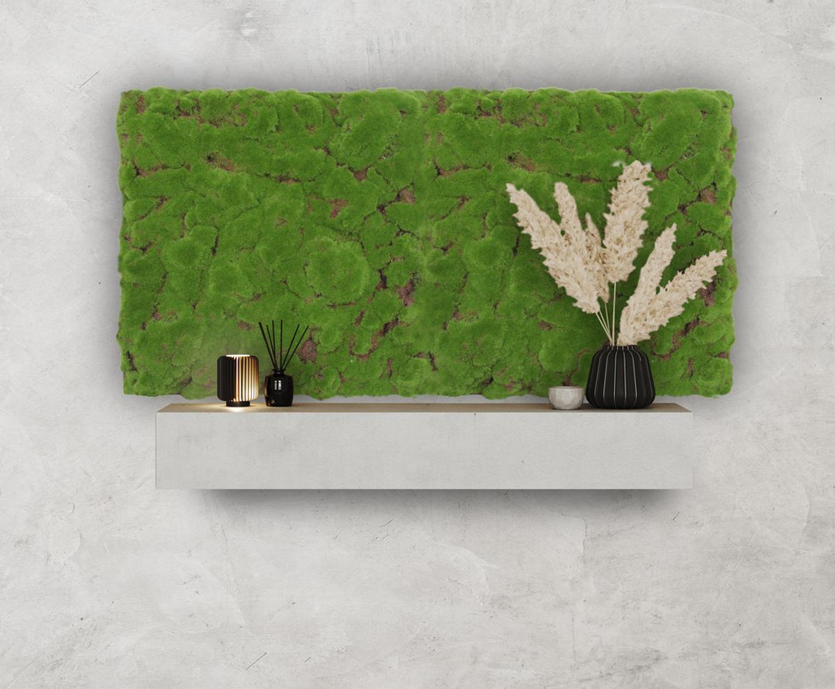 PANEL AKUSTYCZNY 11111 FOREST GREEN BULK DESIGN - jasnozielony, Konventionell, materiały naturalne (52/52/2,6cm) - Jangal