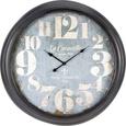 Wanduhr Bronx - Dunkelgrau/Hellgrau, MODERN, Glas/Metall (93cm) - Mömax modern living