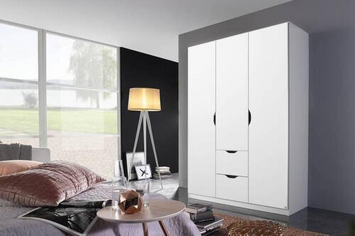 Omara Za Oblačila Arnstein, Bela - bela, Konvencionalno, leseni material (136/197/54cm) - home24