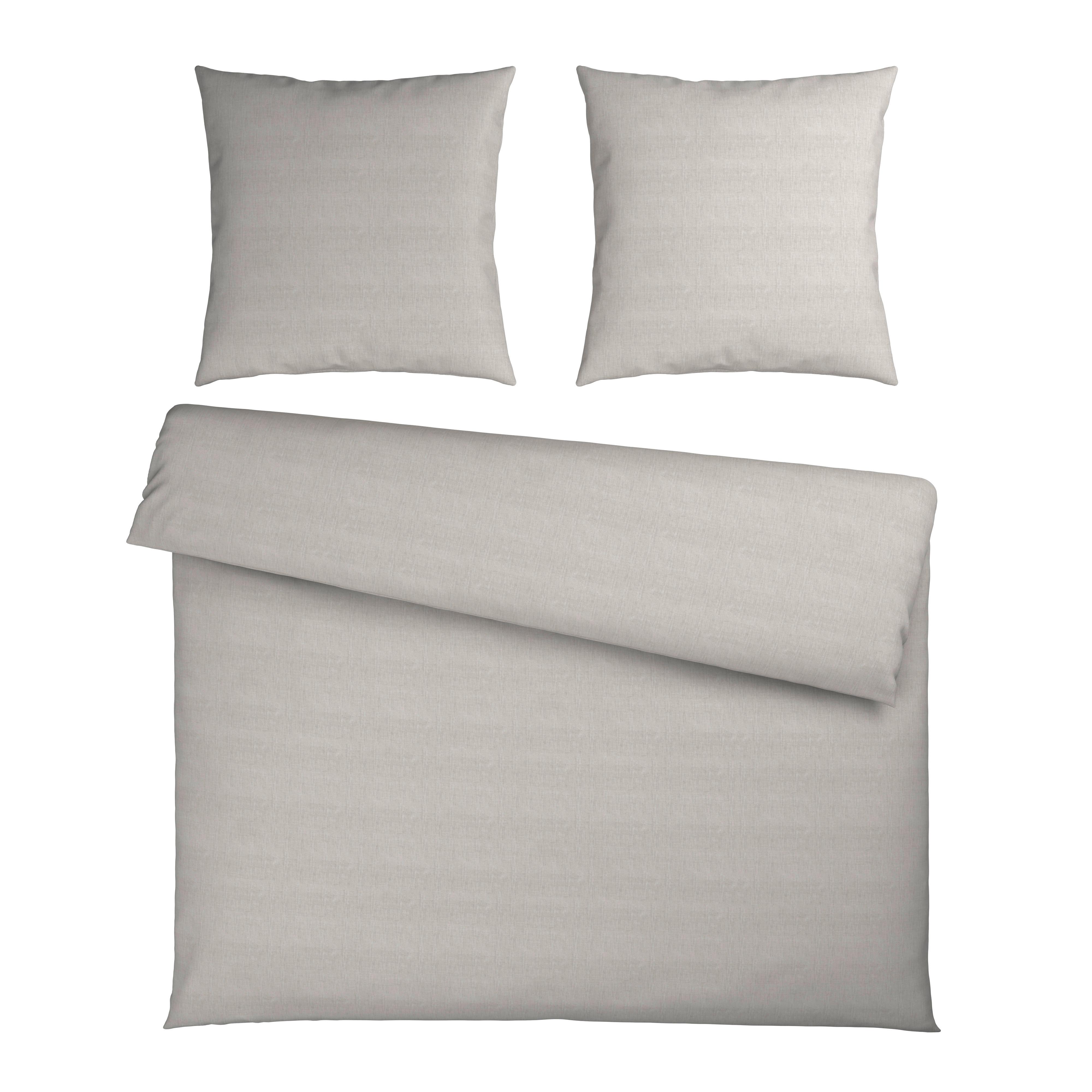 Bettwäsche Ty XXL Hellgrau ca. 200x200cm - Hellgrau, Textil (200/200cm) - Mömax