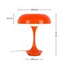 PORTABEL LAMPA RETRO - orange/kromfärg, Modern, metall/plast (19,5/24cm) - Mömax