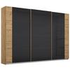 Ormar S Kliznim Vratima Artemis - hrast Artisan/antracit, Moderno, staklo/drvni materijal (271/210/62cm) - Modern Living