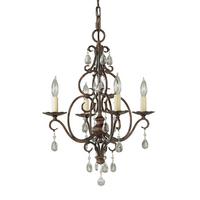 Luster Chateau - brončane boje, Konvencionalno, staklo/metal (42.2/51.2cm) - Elstead Lighting