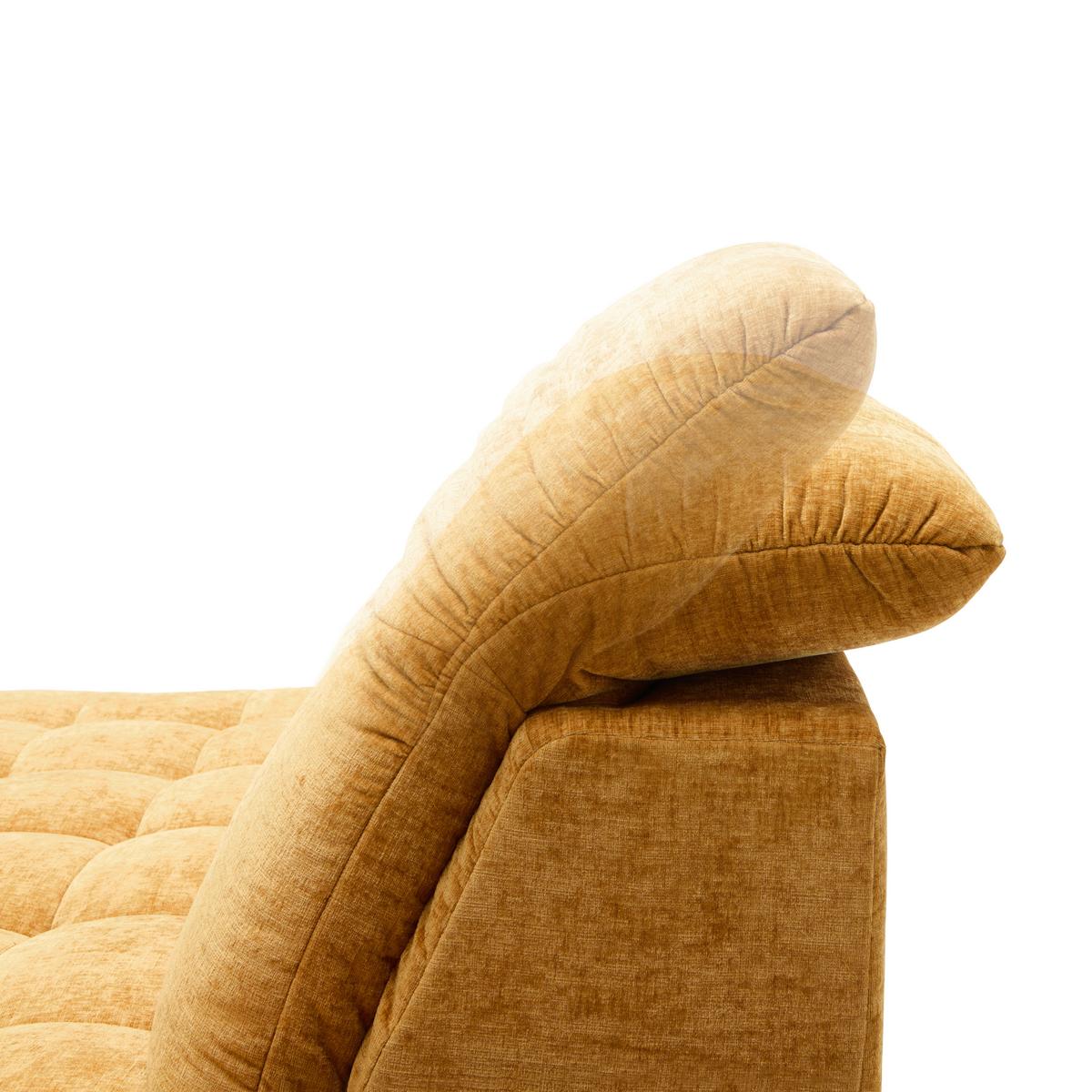 Wohnlandschaft New York Links Bronze ca. 288x87-104x261cm - Schwarz/Bronzefarben, MODERN, Holzwerkstoff/Textil (288/87-104/261cm) - Premium Living