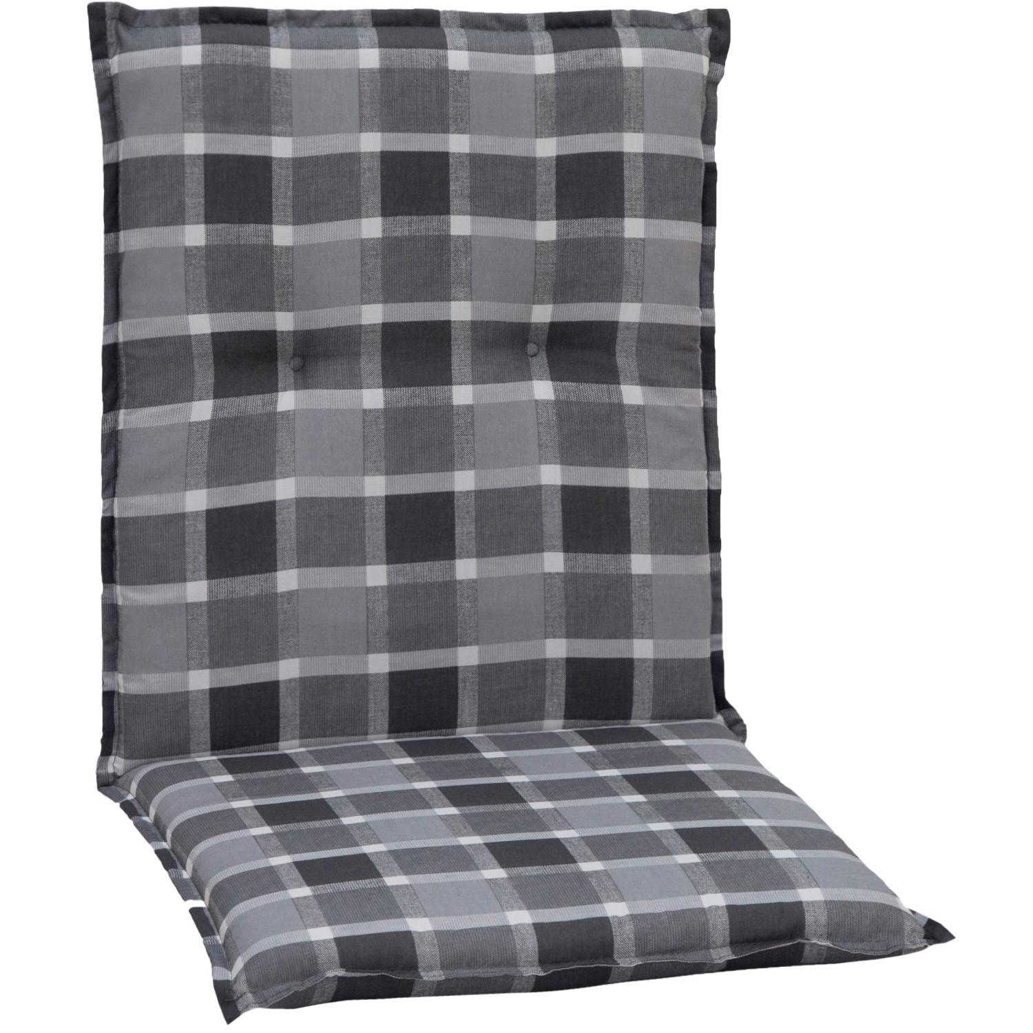 Sedežna Blazina Belgrad, 4-Delni Set, Siva - siva/črna, Basics, tekstil (100/50/6cm)