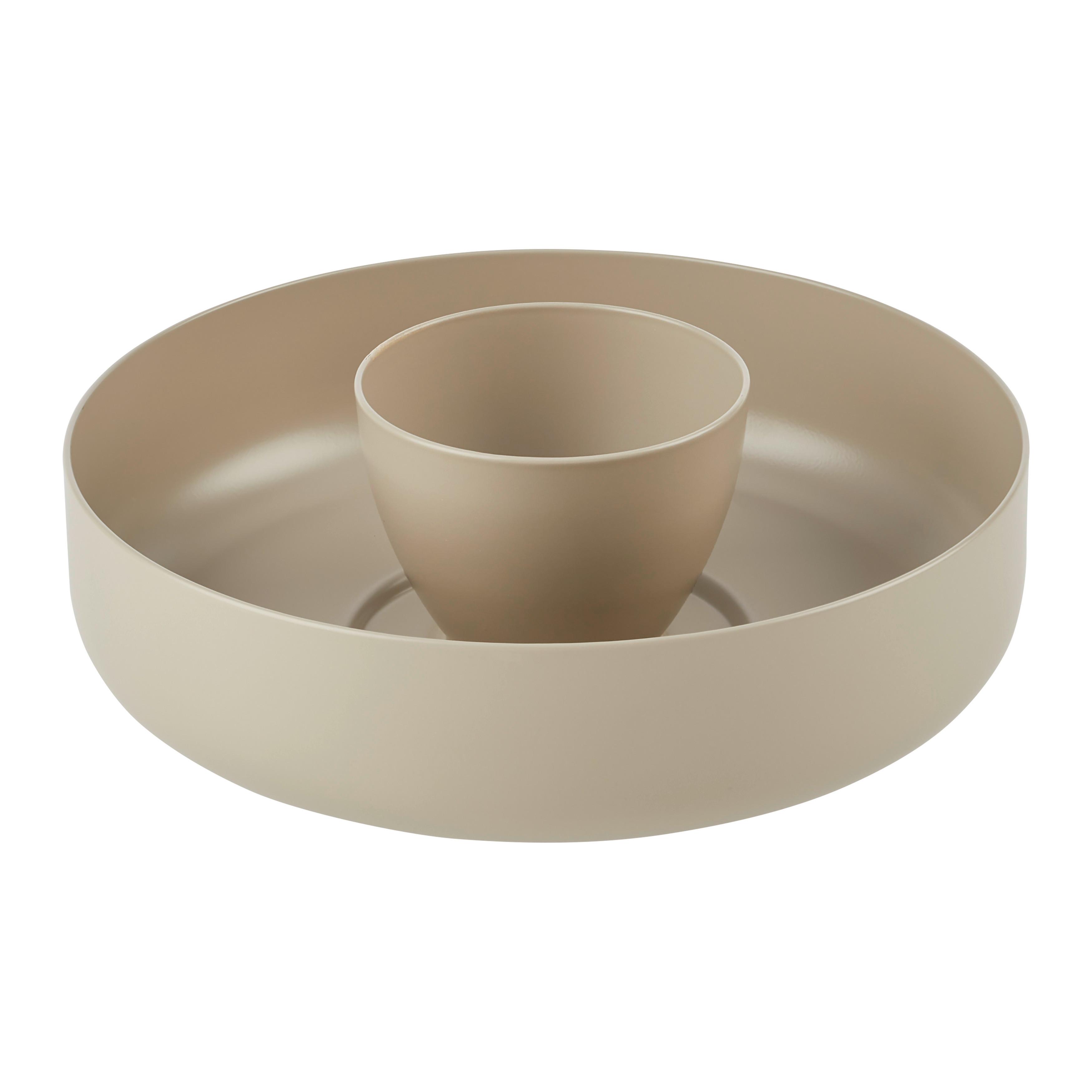 FRUKTSKÅL BETTY - beige, Modern, metall (25/13cm) - Mömax