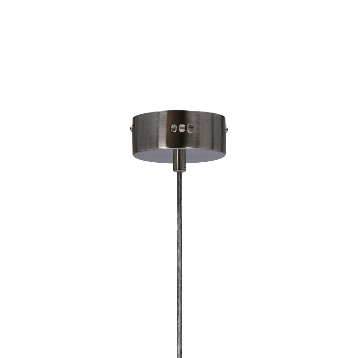 Led Viseća Svjetiljka Lukka - boje kroma/svijetlo plava, Design, staklo/metal (18/18/115cm)